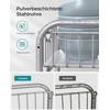Songmics 2 metalinio sidabro spalvos virtuvės spintelių organizatorių rinkinys