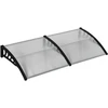 Outsunny stogelis durims 200 x 96 x 27 cm, apsauga nuo UV spindulių, lietaus ir saulės, aliuminis, juodas | Aosom