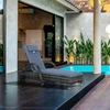 Outsunny sodo gultas, poliratanas ir metalas, pilkas, 200x73x30-103 cm