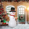 "Outsunny" pripučiama kalėdinė dekoracija, 1,8 m sniego žmogus su LED apšvietimu, sodo dekoracija, savaime pripučiamos kalėdinės lemputės, skirtos naudoti patalpose ir lauke