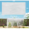 Outsunny šiltnamio plėvelė 6x10 m, vandeniui atspari sodo plėvelė su UV apsauga, ypač tvirta ir atspari plyšimui plastikinė plėvelė, danga šiltnamiams, plėvelė tuneliniams šiltnamiams, skaidri