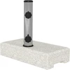 Outsunny skėčio stovas 25 kg, stovas pusapvaliam skėčiui su Ø32/38/48 mm kotu, granito pagrindas, pilkas
