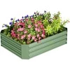Outsunny pakelta lova iš plieno, sodinimo lova šalto rėmo sodo lova gėlių dėžė sukraunama, sodinukų dėžutė daržovių lova 120x90x30cm sodo balkonui, gėlių, augalų, daržovių sodinukas