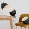 Customform Pakabinamas šviestuvas POPO L 1, juodas, Ø 23 cm