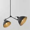 Pakabinamas šviestuvas Customform Lempos, COBEN TWO HEAD, 1.04x1 m, Juoda
