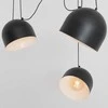 Pakabinamas šviestuvas Customform Lubų šviestuvas POPO L 6, juodas, Ø 23 cm