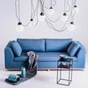 Pakabinamas šviestuvas Customform Pakabinama lempa, POPO GLASS M 7, Juoda