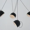 Pakabinamas šviestuvas Customform Pakabinami šviestuvai POPO L 4, juodi, Ø 23 cm
