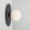 Pakabinamas šviestuvas Customform Sieninė lempa, SKIVA BALL M, 0.24x0.4 m, Juoda