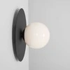 Pakabinamas šviestuvas Customform Sieninė lempa, SKIVA BALL M, 0.24x0.4 m, Juoda