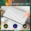 "PawHut" akvariumas, 41 litro stiklinis akvariumas su filtravimo sistema, LED lemputėmis, vandens siurbliu, kompaktiškas akvariumas įvairioms žuvų rūšims, baltos spalvos