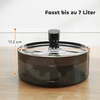 PawHut 7 l kačių fontanas, girdykla katėms su tylia pompa, LED, išmaniuoju jutikliu, aktyvintos anglies filtru, vandens lygio langeliu, lengvai valoma, vandens fontanas katėms ir šunims