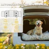 PawHut automobilių apsauginė pertvara šunims, universali bagažinės grotelės, reguliuojama, plieninė, juoda, 93-150 x 42 cm
