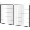 PawHut, 2 vnt. išplėtimo rinkinys, 2 šunų tvoros plokštės voljerui, 80 x 100 cm, plieninė šuniukų tvora, skirta mažų ir didelių veislių šunims, juoda