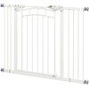 Pawhut Metaliniai apsauginiai varteliia, automatiškai užsidarančios durelės, 74-100 cm, be gręžimo