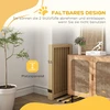 PawHut 4 dalių šunų atitvaras, 220 x 91 cm, sulankstomas apsauginis vartelis su durelėmis, laisvai pastatomas medinis atitvaras šunims, su 2 atraminėmis kojelėmis, varteliai laiptams, virtuvei, koridoriui, natūrali spalva | Aosom