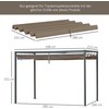 "Outsunny" pakaitinis stogas 2,85 x 2 m pavėsinei, vandeniui atsparus ištraukiamas stogelis su lietaus nutekėjimo angomis, apsauga nuo UV spindulių 30+, žiemai atsparus pavėsis sode, balkone, terasoje, kavinėje