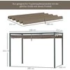 "Outsunny" pakaitinis stogas 2,85 x 2 m pavėsinei, vandeniui atsparus ištraukiamas stogelis su lietaus nutekėjimo angomis, apsauga nuo UV spindulių 30+, žiemai atsparus pavėsis sode, balkone, terasoje, kavinėje