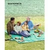 Songmics Picknickdecke 200 x 200 cm maschinenwaschbar grün