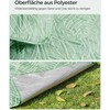 Songmics Pikniko antklodė 300 x 200 cm skalbiama mašinoje ir sulankstoma žalia