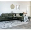House Poilsio sofa, Lido, alyvinė žalia, juodi mediniai kojūnai