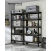 Songmics Didelio atsparumo lentyna su 5 lentynomis 30 x 75 x 150 cm juoda