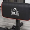 HOMCOM Sissy pritūpimų pritūpimų kelio lenkimo treniruoklis kojų pilvo treniruoklis 3in1 reguliuojamas iki 120 kg plieno juodas 50x97x44,5-56,5 cm