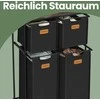 Songmics VASAGLE skalbinių krepšys, skalbinių rūšiuoklis su ratukais, 150 l