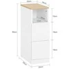 TV staliukas Šoninis stalas, SoBuy FBT149-WN, 20x35x60 cm