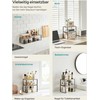 Songmics Virtuvės lentynų rinkinys, 19.5x29.7x15.5 cm ir 18.5x29.7x13.6 cm, juodas