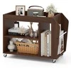 Promotions Knygų lentyna šoninis staliukas, 76x39,5x55 cm, riešutas