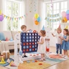 Promotions 4 viename milžiniškas Connect Four žaidimas 140x47x108 cm mėlyna/pilka/tamsiai mėlyna/rožinė
