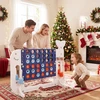 Promotions 4 viename milžiniškas Connect Four žaidimas 140x47x108 cm mėlyna/pilka/tamsiai mėlyna/rožinė
