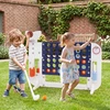 Promotions 4 viename milžiniškas Connect Four žaidimas 140x47x108 cm mėlyna/pilka/tamsiai mėlyna/rožinė