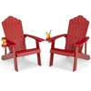 Promotions Adirondack Kėdžių Rinkinys 85x77x94 cm Raudonas Plastikas