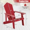 Promotions Adirondack Kėdžių Rinkinys 85x77x94 cm Raudonas Plastikas