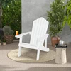 Promotions Adirondack sodo kėdžių komplektas 85x77x94 cm baltos spalvos HIPS medžiaga