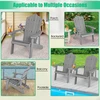 Promotions Adirondack Sodo Kėdžių Rinkinys 85x77x94 cm Šviesiai Pilka HIPS Medžiaga
