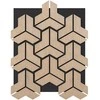 Promotions Akustinės sienų plokštės, 83x65x1.8 cm, natūralios, garsą sugeriančios medinės