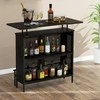 Promotions Alkoholio baro stalas, 121.9x50.8x106.7 cm, Juodas