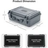 Promotions Atsparus vandeniui kietas dėklas 56x44x22 cm pilkas, laikymui