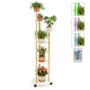 Promotions Augalų stovėjimo lentyna 6 pakopų kampinė lentyna 45x43x146,5 cm balta metalinė