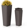 Promotions Vazonai, 2 vnt., 30x30x82 cm ir 23x23x60 cm, Rudi