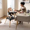 Promotions Aukšta kėdutė, 6-in-1 konvertuojamas stalo ir kėdės komplektas, ruda
