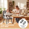 Promotions Aukštas kėdė 9-in-1 konvertuojama su nuimamu padėklu 15 kg pilka