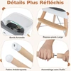 Promotions Aukštas kėdė reguliuojama kūdikių maitinimo kėdė 5 taškų saugos diržas 3 padėčių padėklas 6-36 mėn. pilka