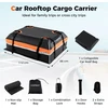 Promotions Automobilinis stogo bagažo laikiklis 112x86x45 cm Oranžinis PVC Vandeniui atsparus Saugojimo dėklas