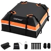 Promotions Automobilinis stogo bagažo laikiklis 112x86x45 cm Oranžinis PVC Vandeniui atsparus Saugojimo dėklas