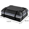 Promotions Automobilinis stogo bagažo laikiklis 112x86x45 cm Pilkas Vandeniui atsparus PVC