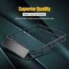 Promotions Automobilio stogo bagažinė, 122,5x102x14,5 cm, juoda, plienas